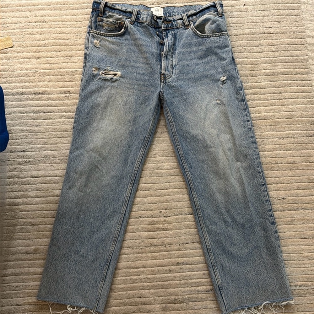 Anime bing 31 cropped distressed jeans